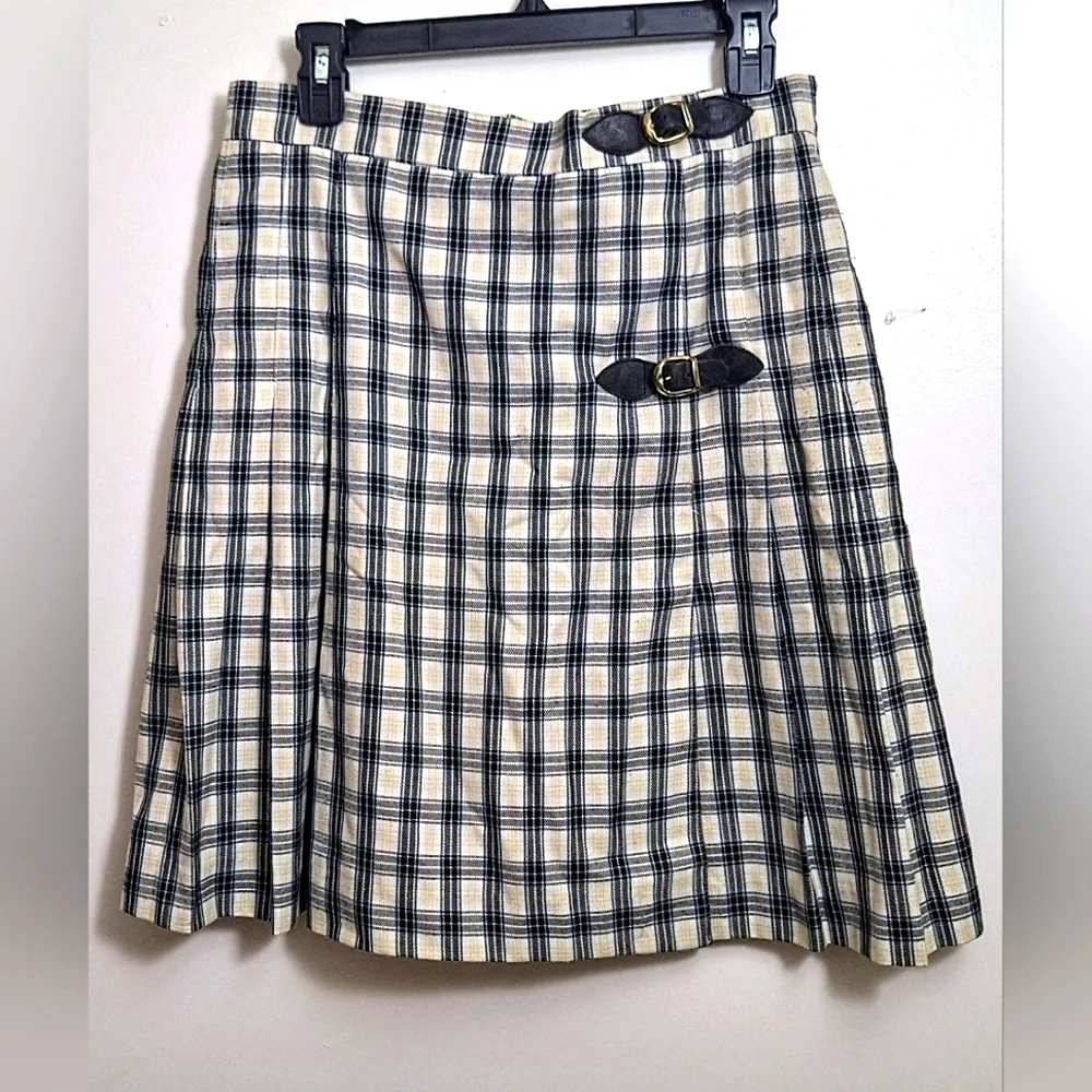 Nordstrom Vintage Plaid Kilt Styled Skort